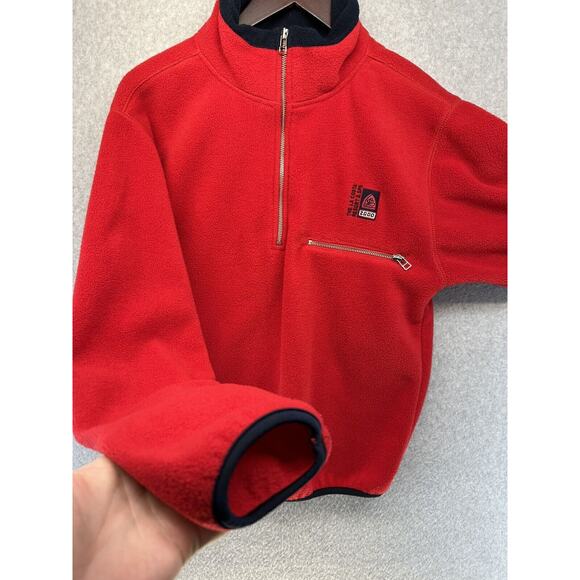 Vintage Sope Creek Pullover Sweater La Costa Resort Fleece Small Half Zip Red - Picture 9 of 14